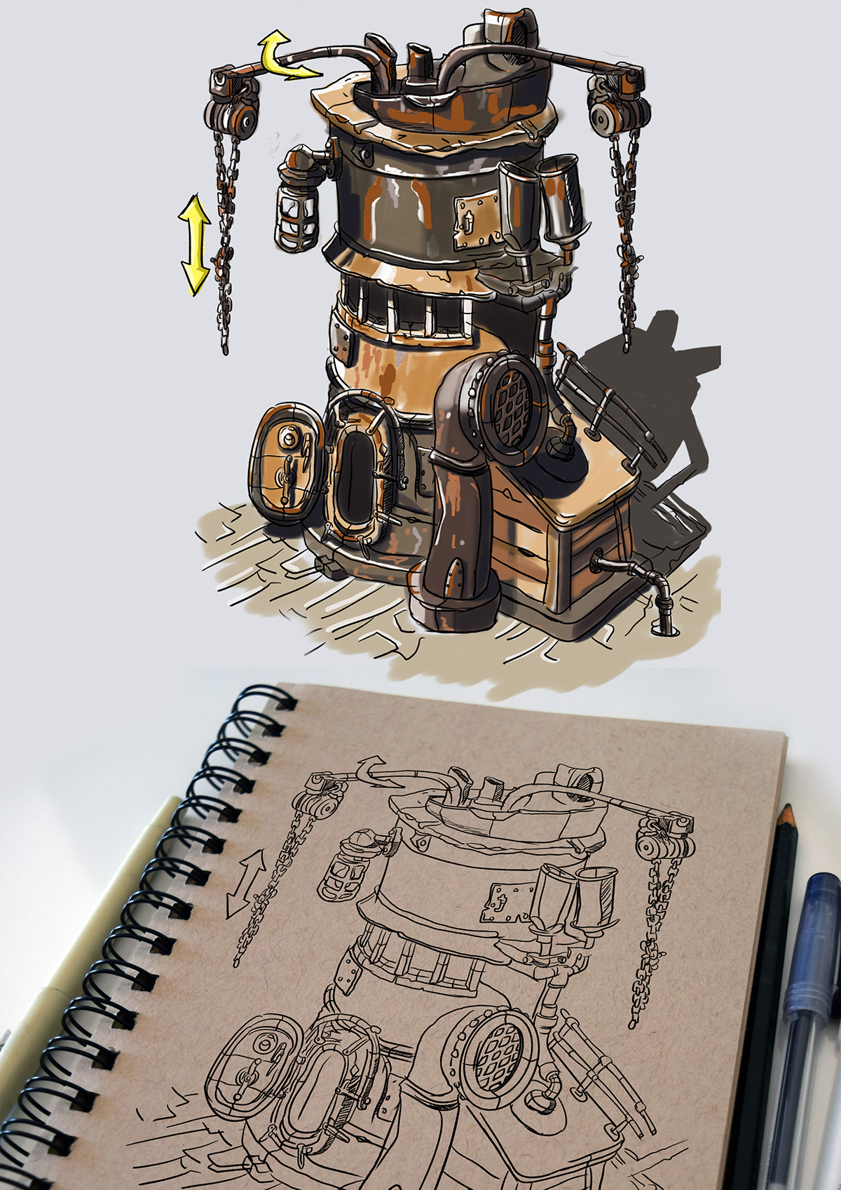 sketch，marker pen，Hand drawn products，Hand drawn，