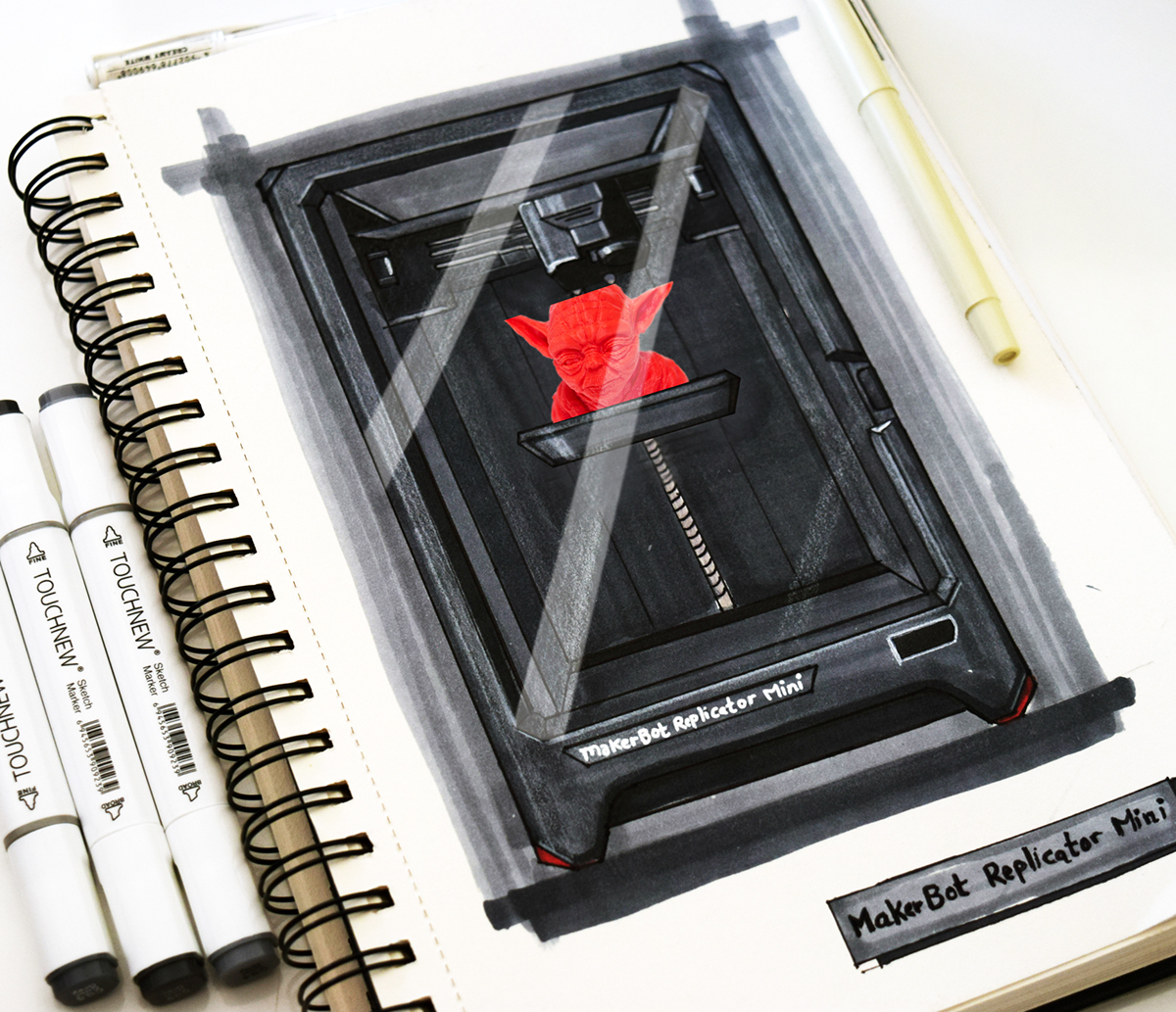 sketch，marker pen，Hand drawn products，Hand drawn，