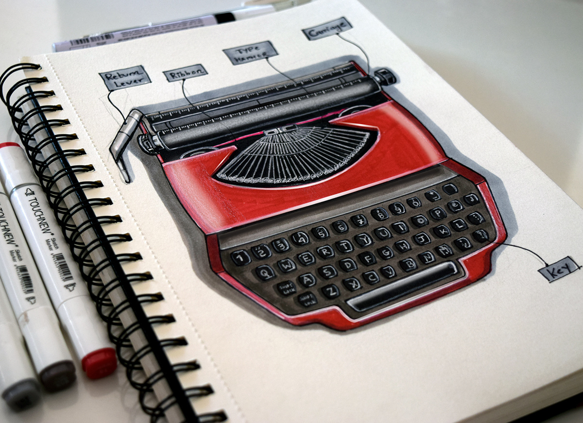 sketch，marker pen，Hand drawn products，Hand drawn，