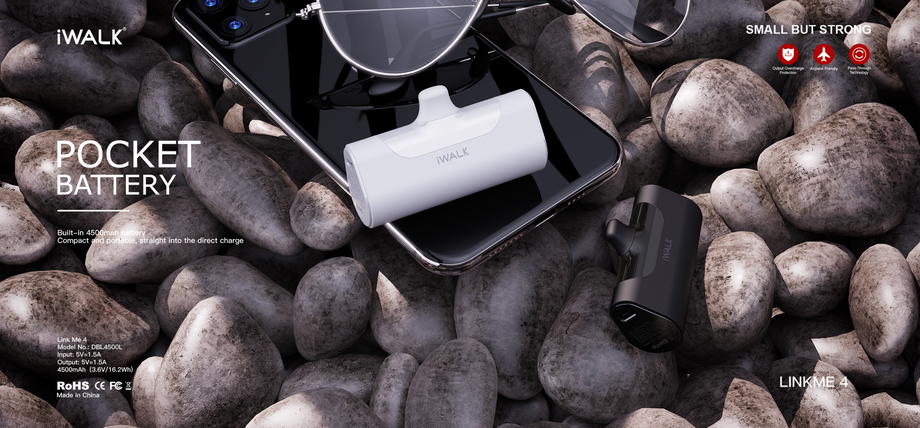 Compact and portable，Small volume and large capacity，In line mobile power supply，Integrated design，