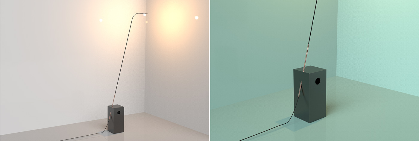 lighting，Floor lamp，geometry，focus，