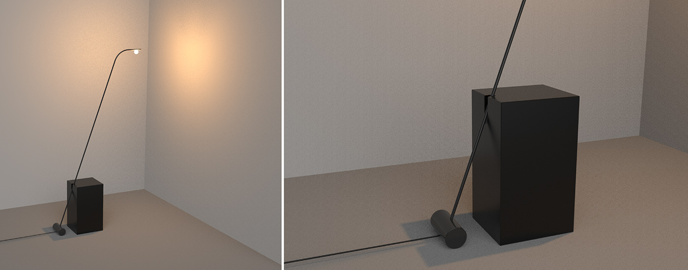 lighting，Floor lamp，geometry，focus，