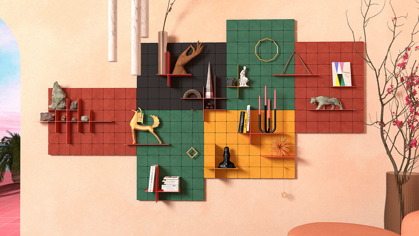 colourful，multi-function，goods shelves，Storage rack，