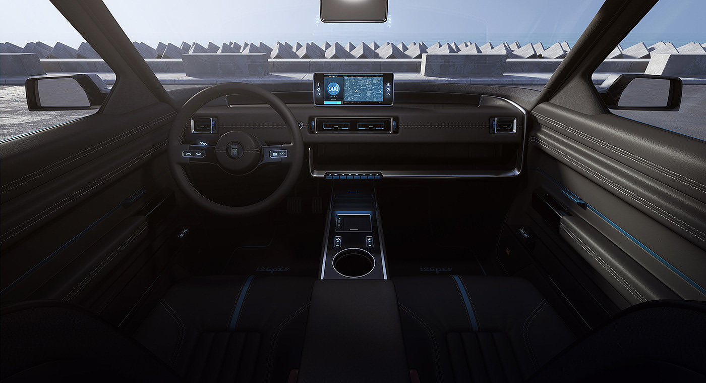 automobile，electric vehicle，Fiat 126P，Vehicle visualization，