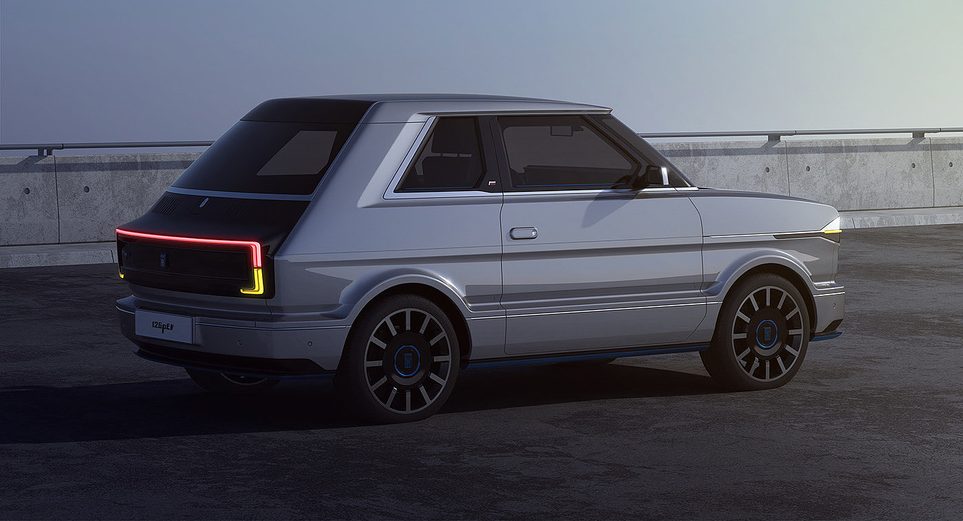 automobile，electric vehicle，Fiat 126P，Vehicle visualization，