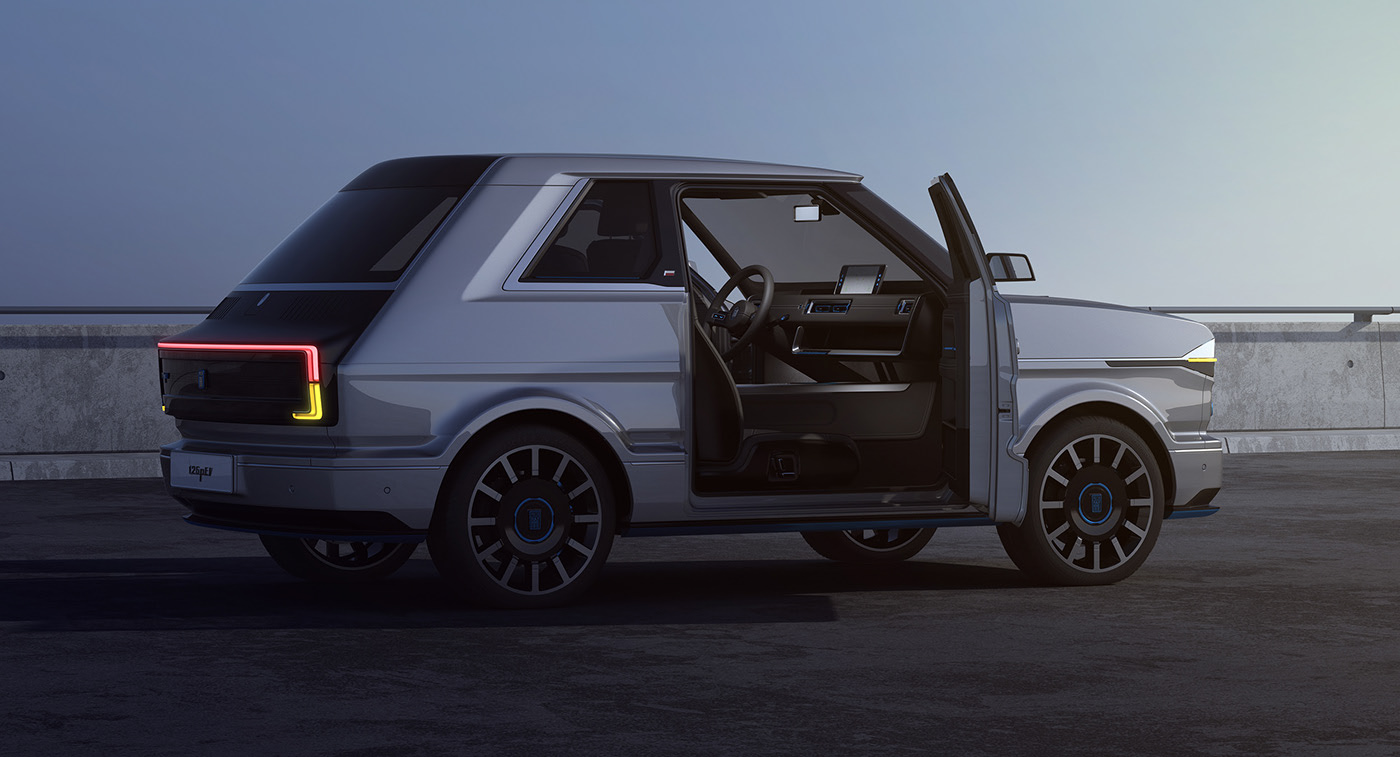 automobile，electric vehicle，Fiat 126P，Vehicle visualization，