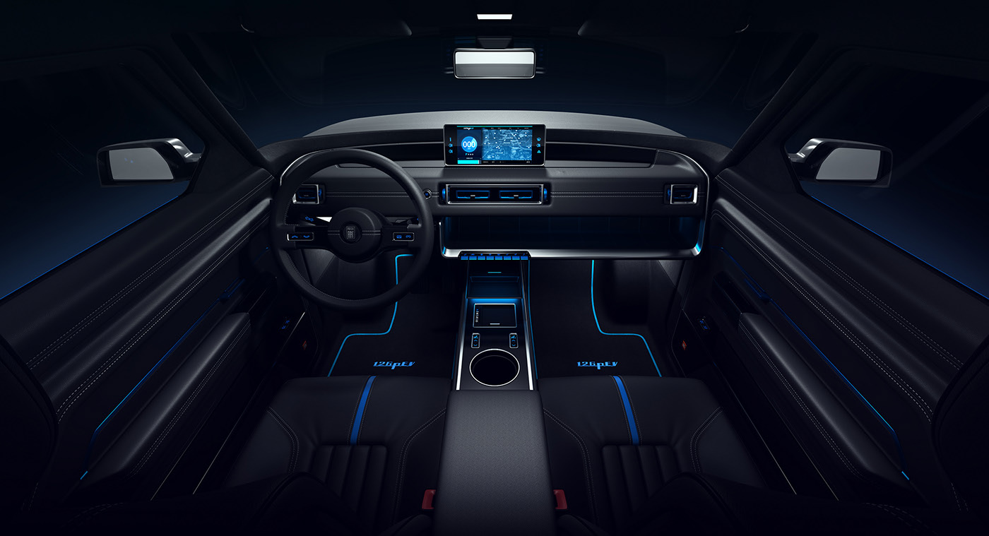 automobile，electric vehicle，Fiat 126P，Vehicle visualization，