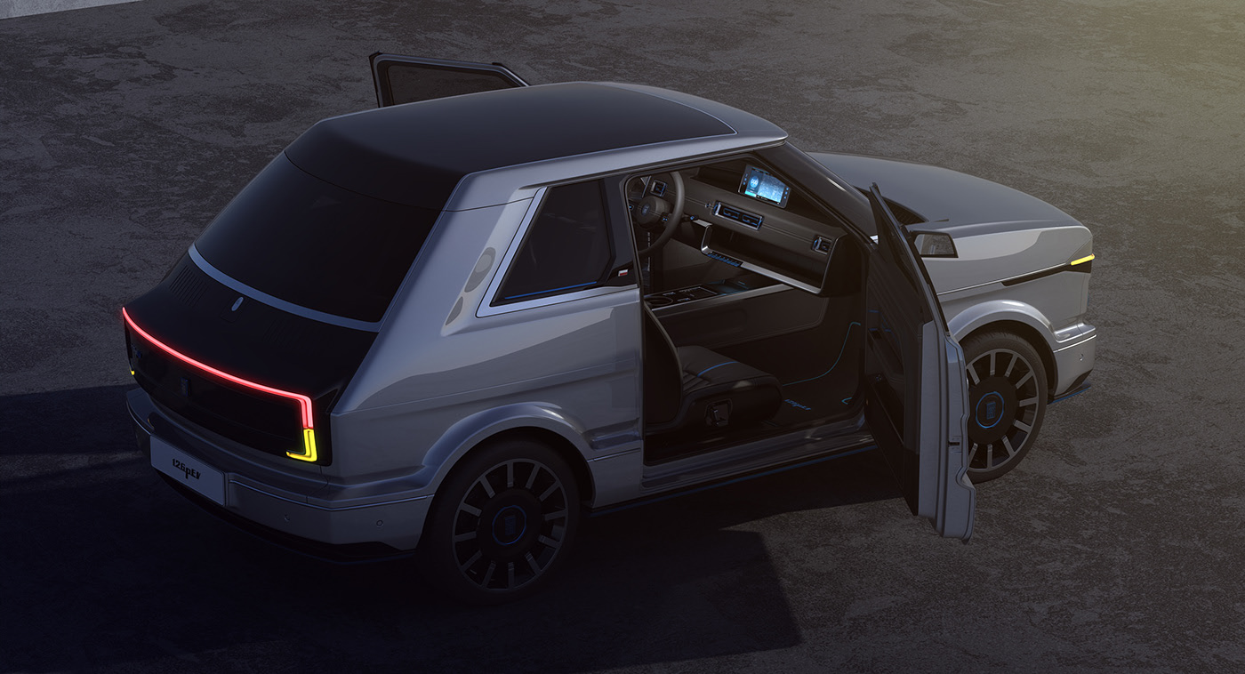 automobile，electric vehicle，Fiat 126P，Vehicle visualization，