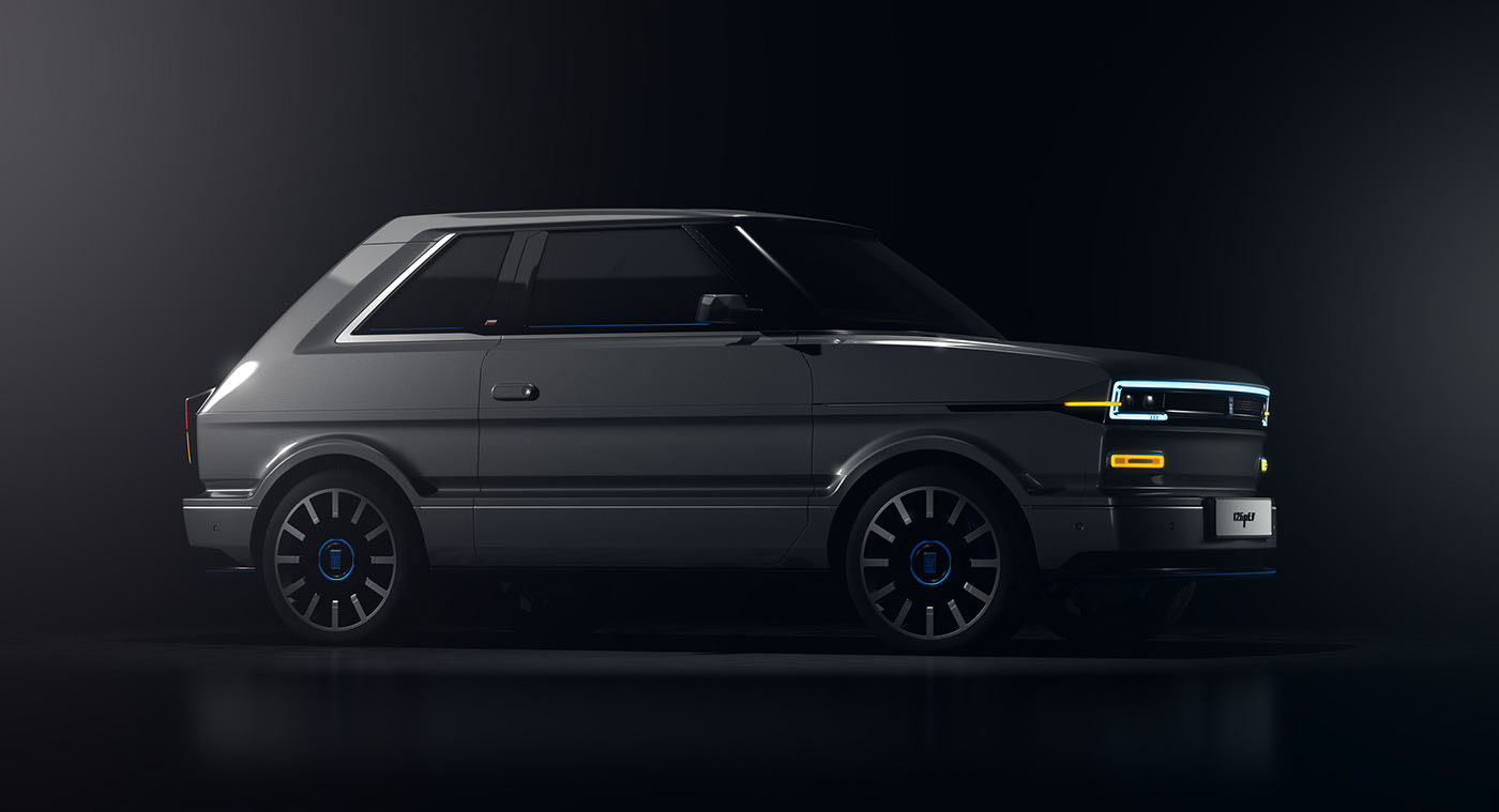 automobile，electric vehicle，Fiat 126P，Vehicle visualization，