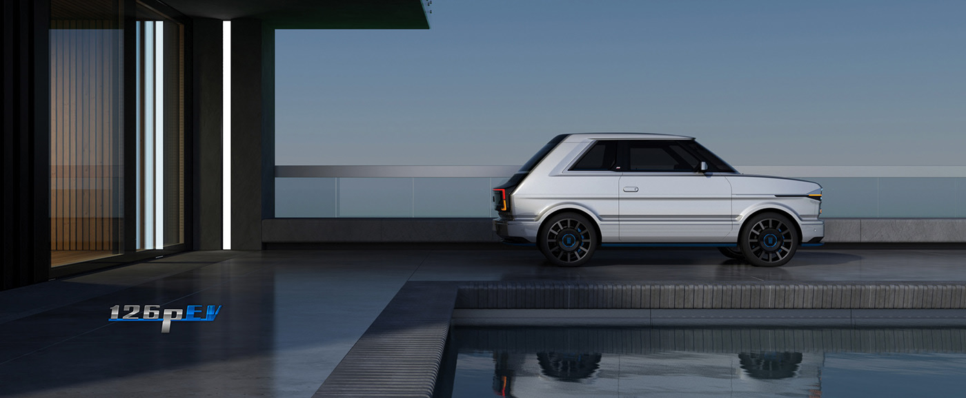 automobile，electric vehicle，Fiat 126P，Vehicle visualization，
