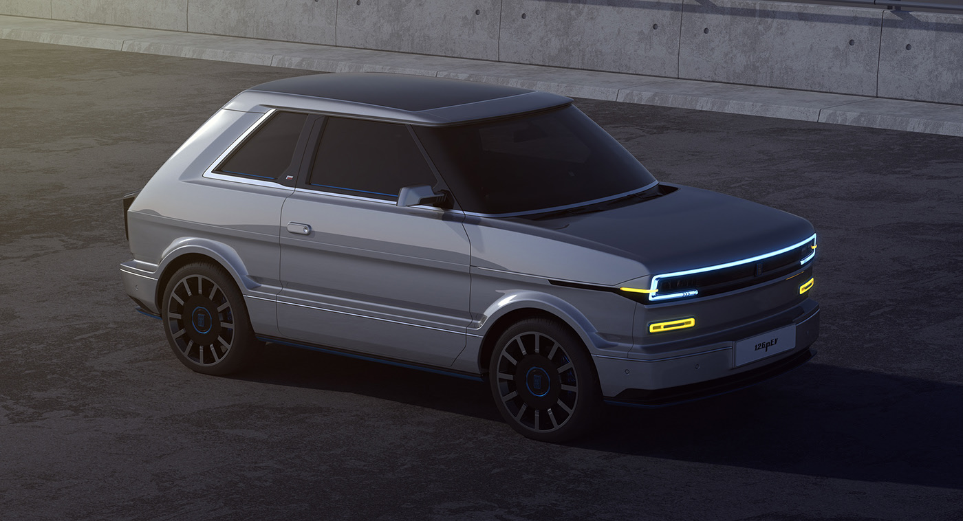 automobile，electric vehicle，Fiat 126P，Vehicle visualization，
