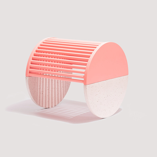 Minimalism，black，blue，Pink，stool，Table，