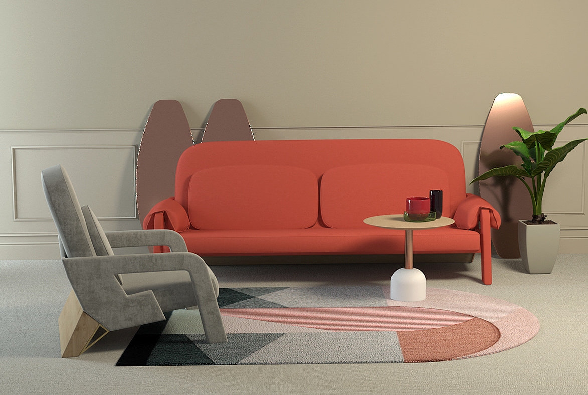 IVAN，sofa，gules，