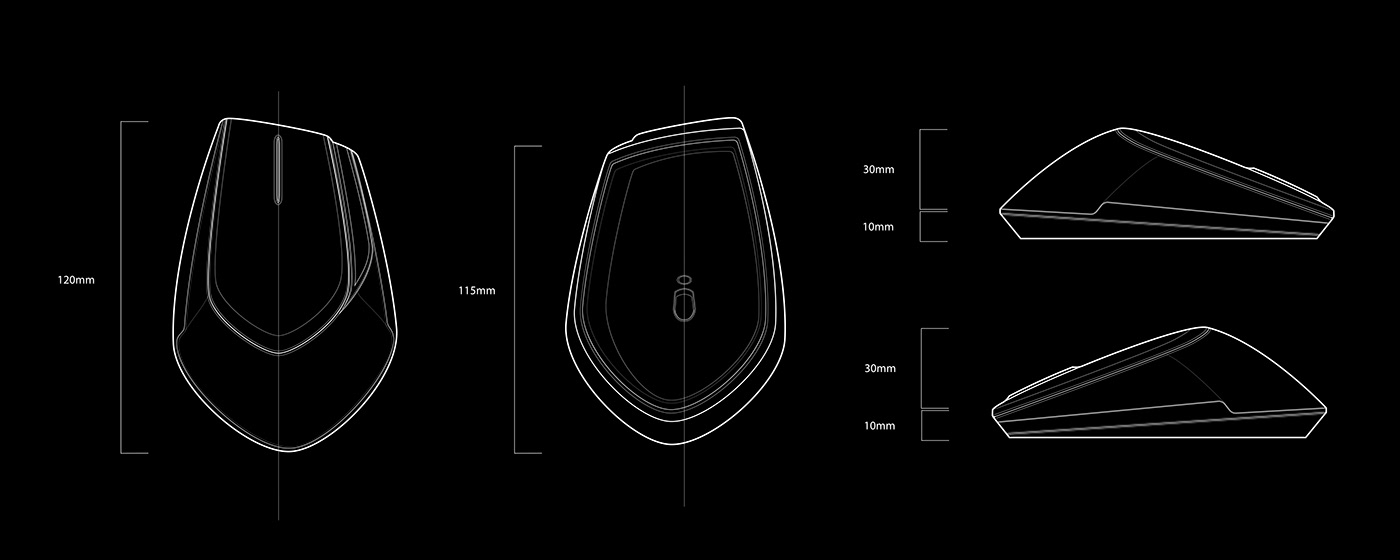 Kensington Mouse，mouse，Hand drawn，