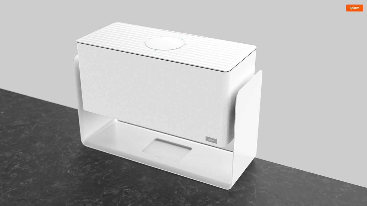 Spicer，Desktop kitchen utensils，white，