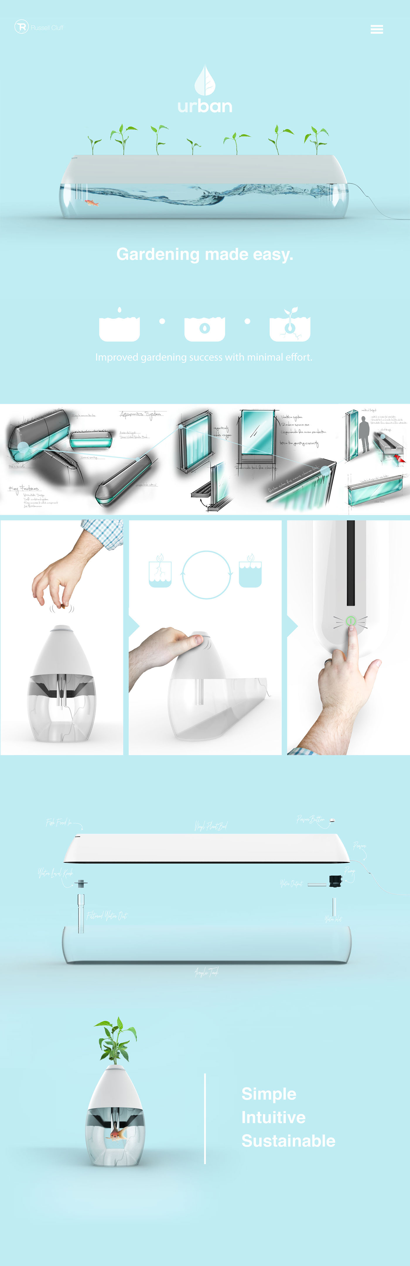 Urban Aquaponics，Urban hydroponic horticulture system，Green design，
