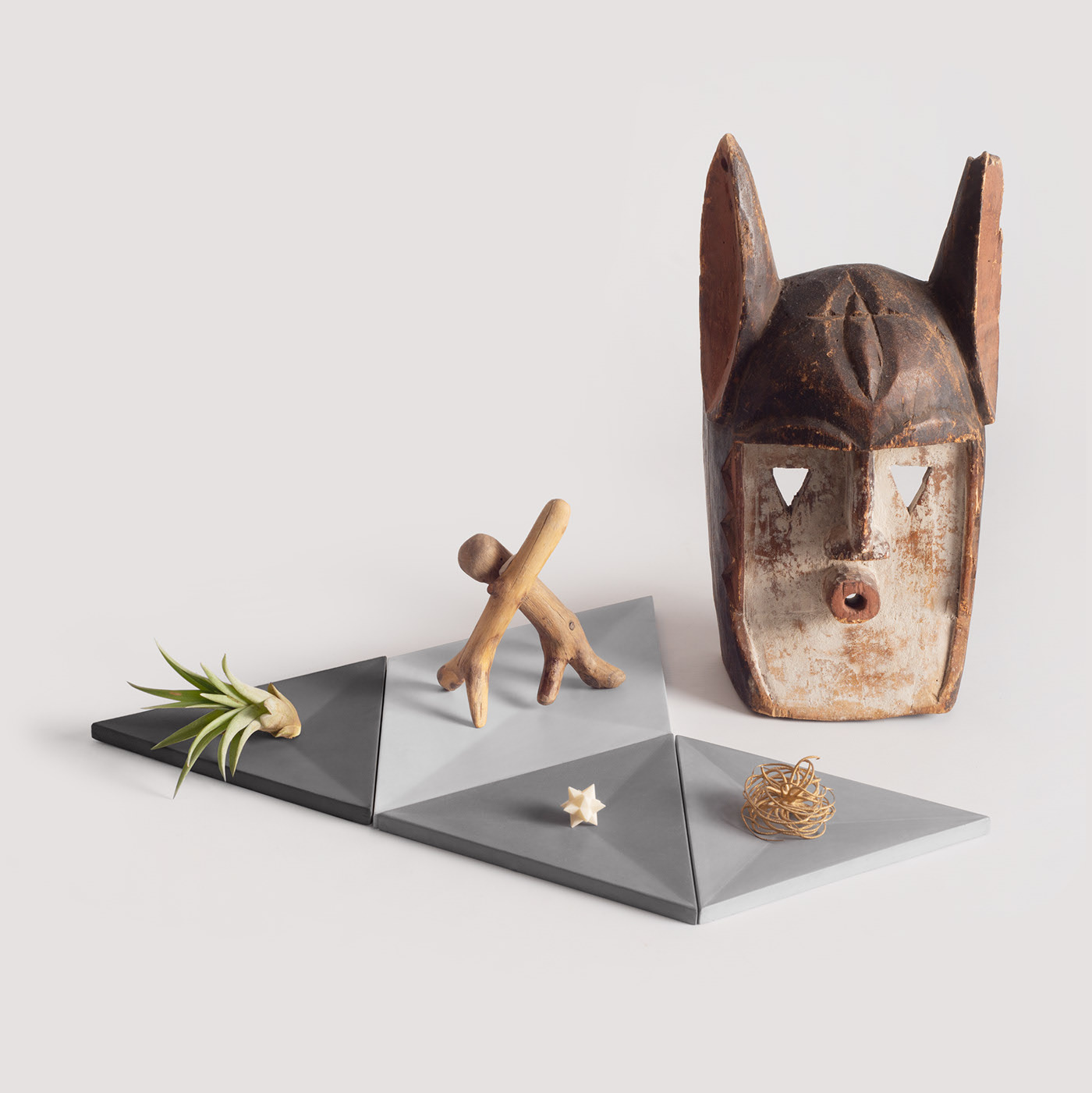 Minimalism，concrete，tableware，modularization，