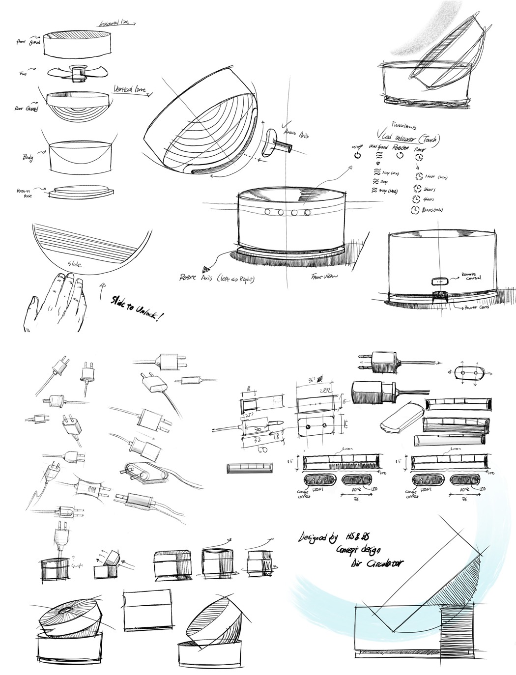 Air circulator，indoor，interactive，Touch screen，