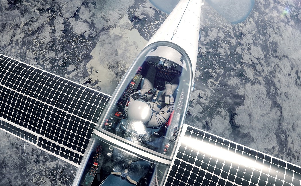 Two people，environment protection，solar energy，Aerocraft，