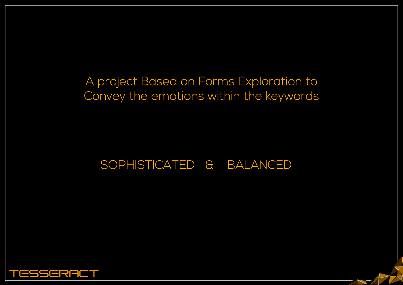 BRT design，conceptual design，TESSERACT，