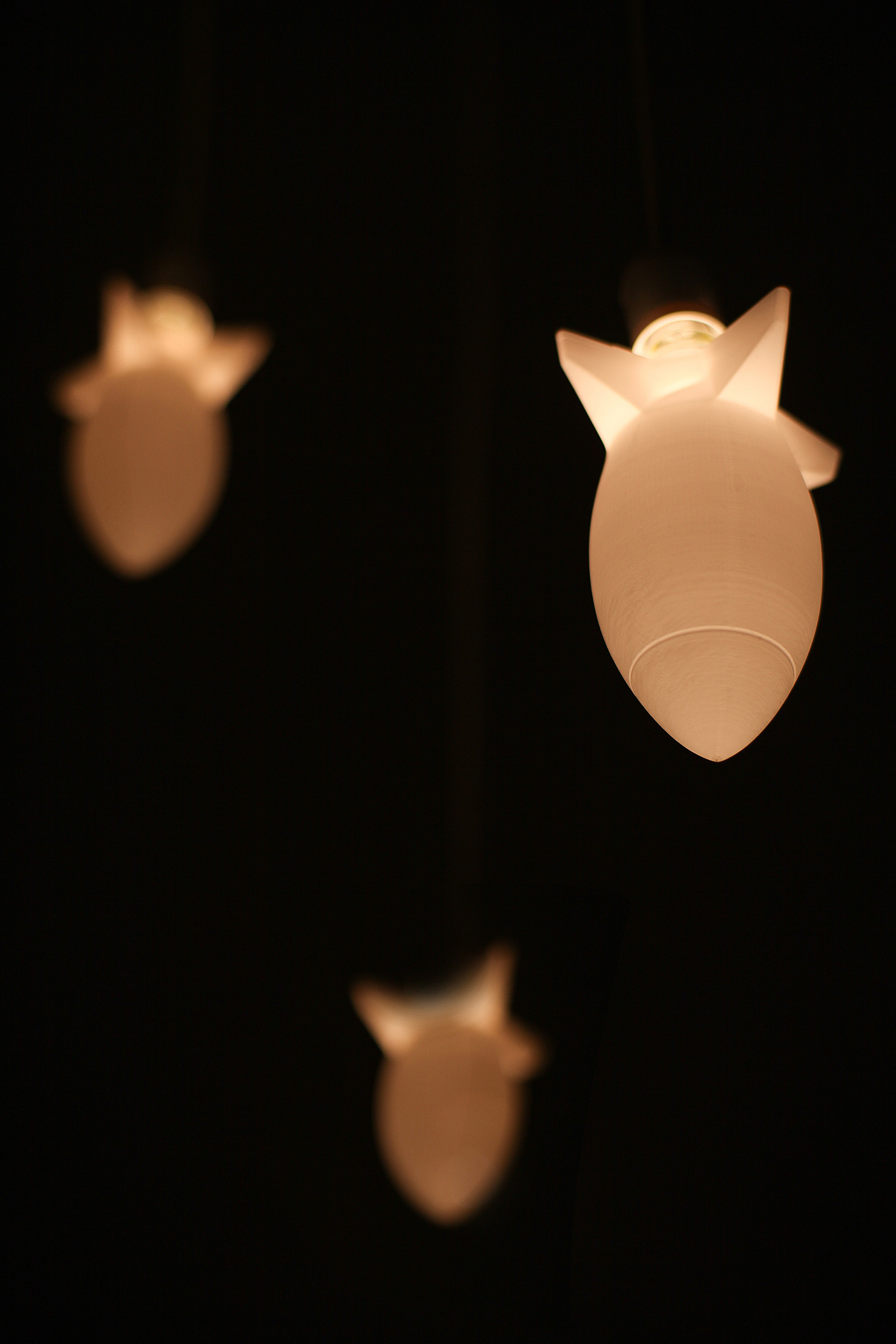 Bomb Lamp，Lamp design，white，