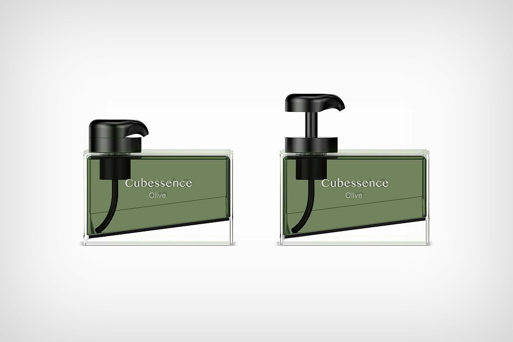 Cubic gasoline，red dot，packing design，Perfume bottle，