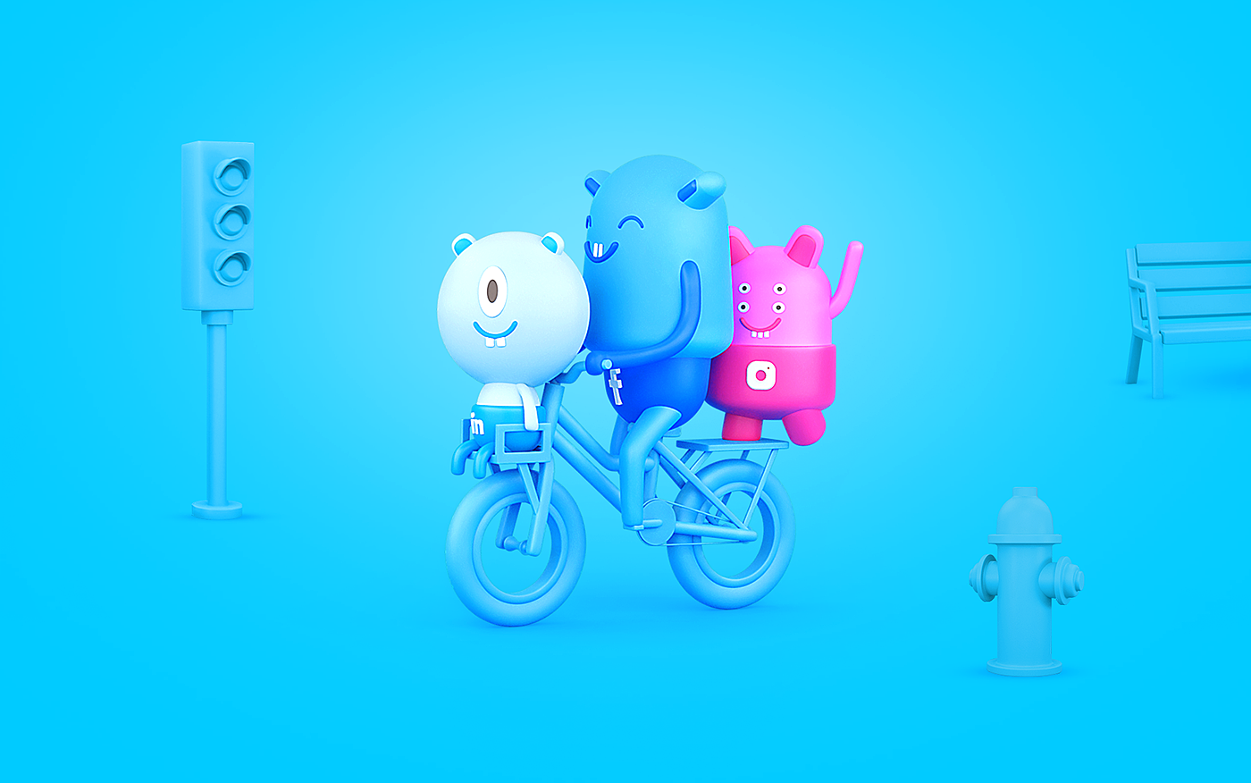 brand image，Animation design，Social Monster，