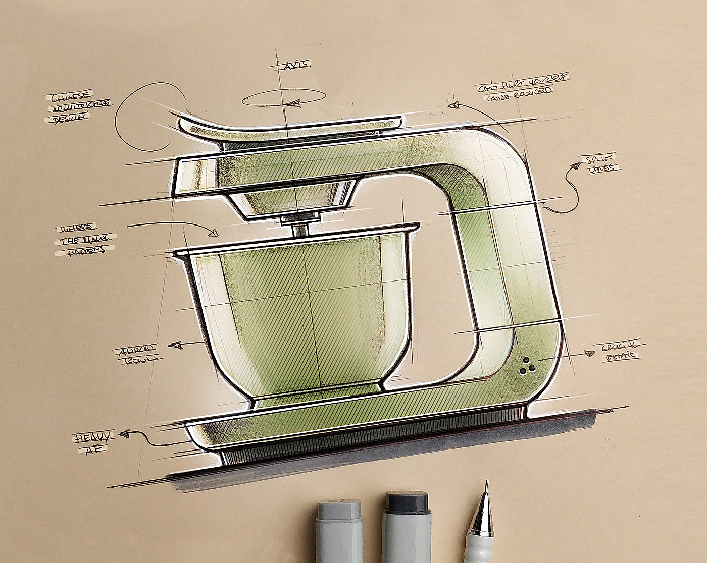 industrial design，