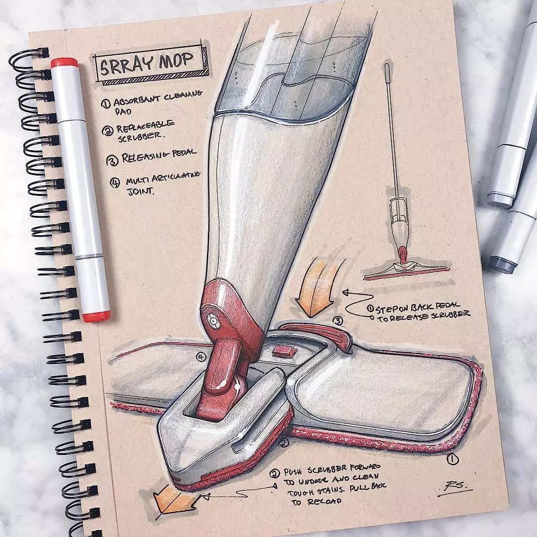 industrial design，Hand drawn book，