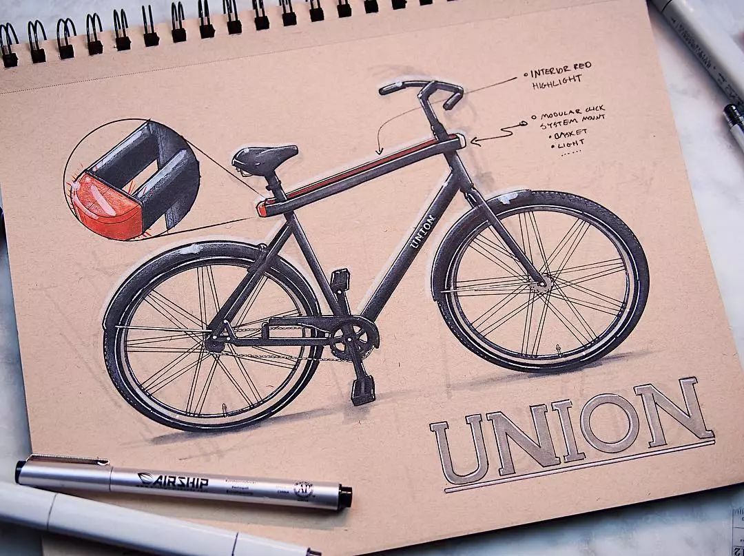 industrial design，Hand drawn book，