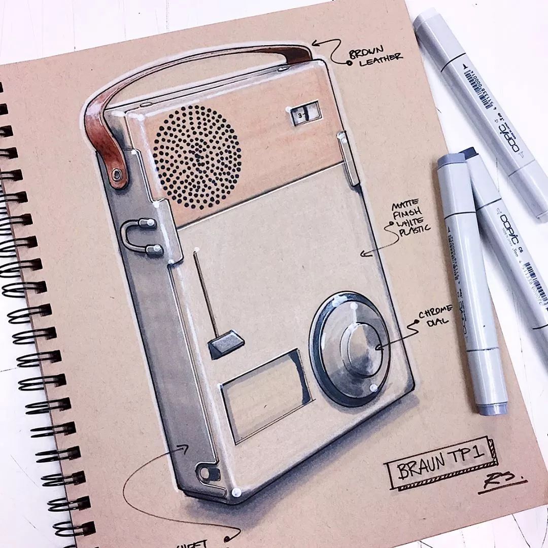 industrial design，Hand drawn book，