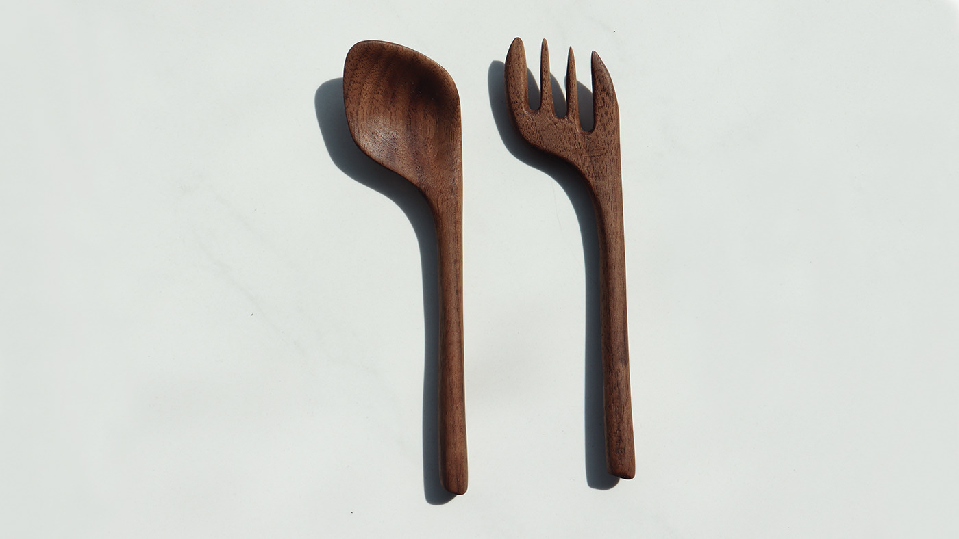 Product improvement，User experience，tableware，woodiness，Fork，Spoon，
