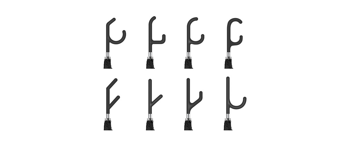 outdoors，rainy day，Umbrella handle improvement，Umbrella，