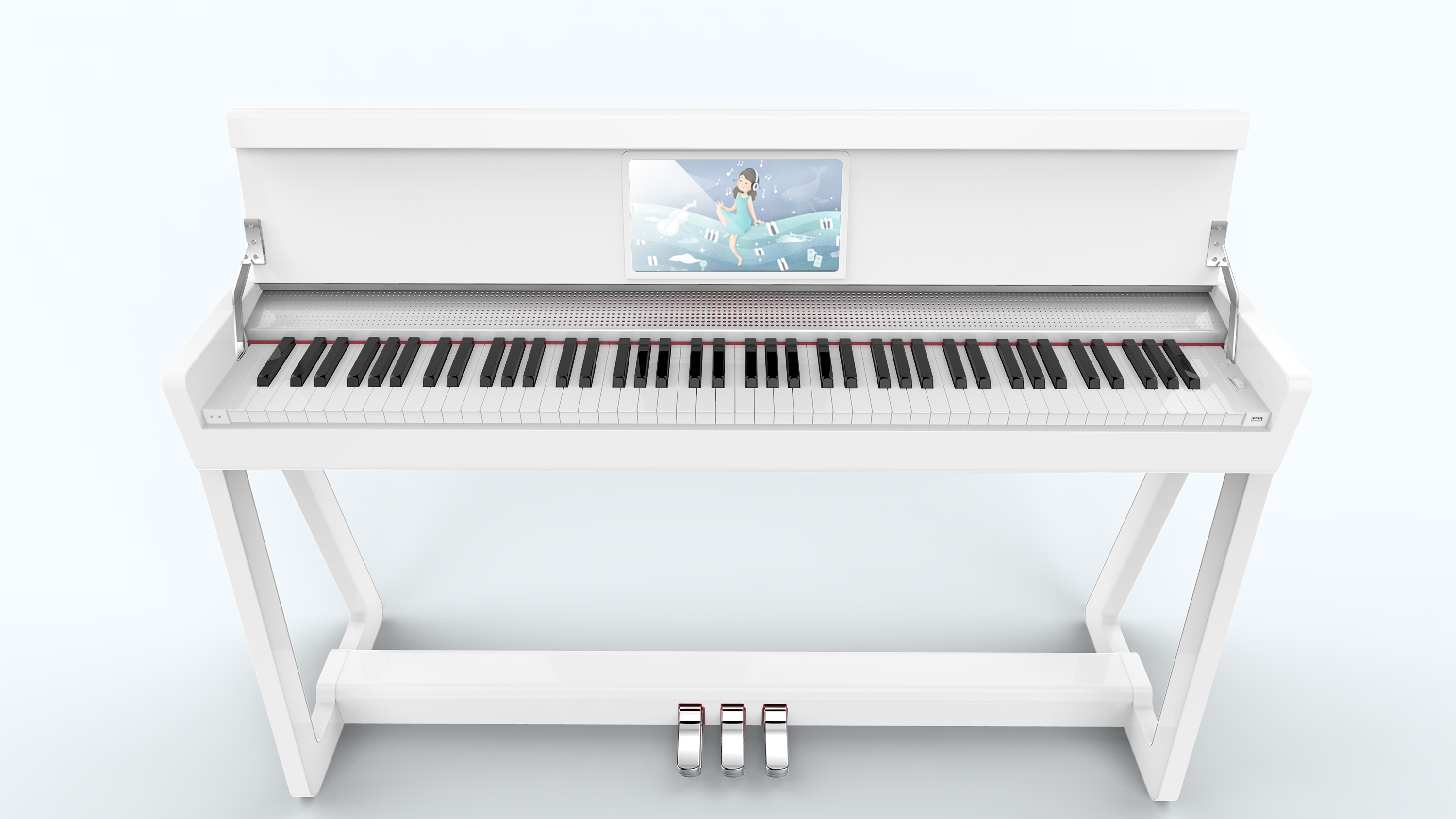 Portable electronic piano，
