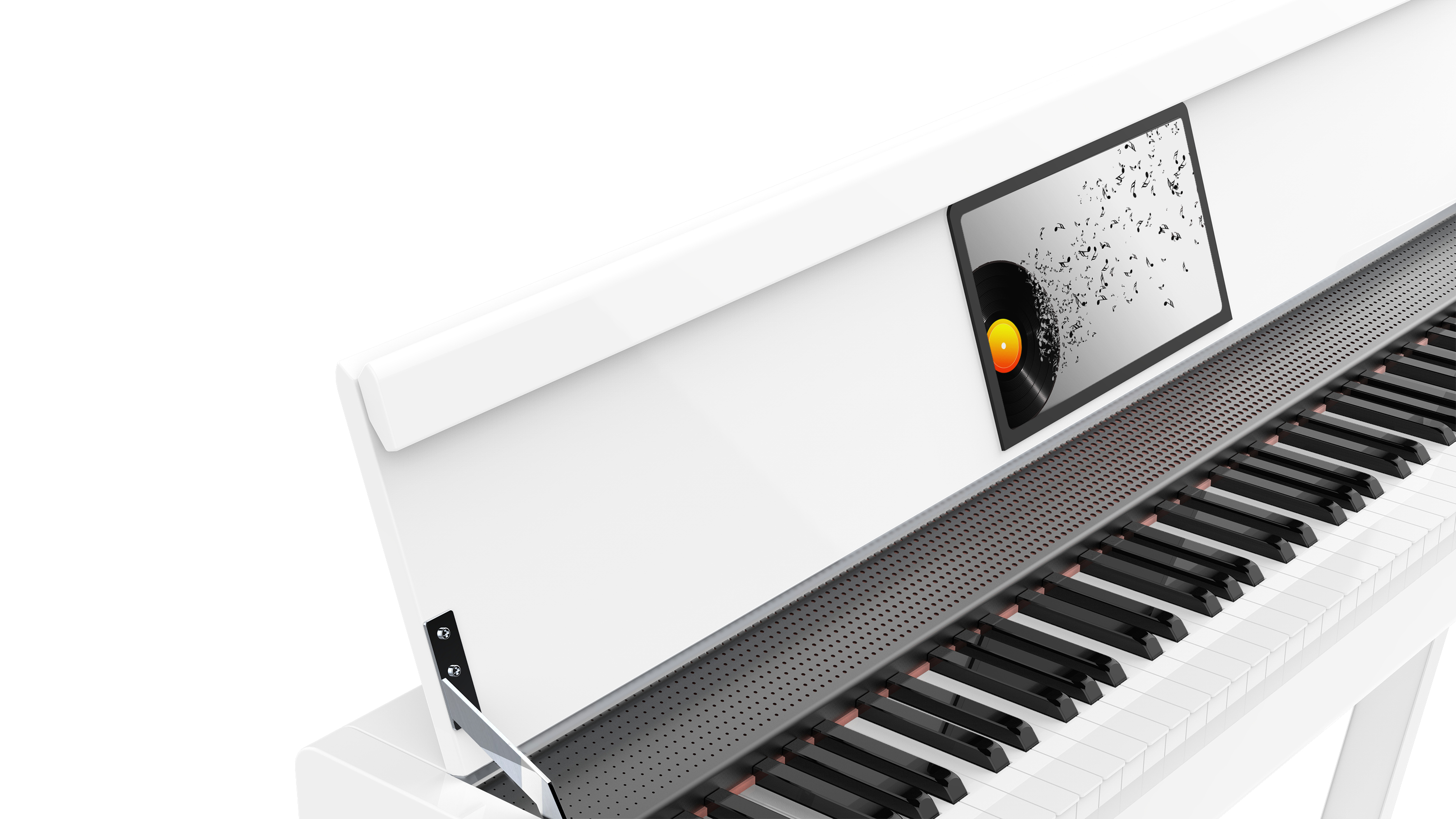 Portable electronic piano，