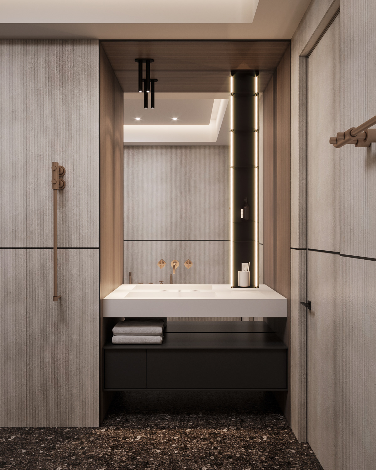 grain，Marble，Shower Room，lounge，bedroom，