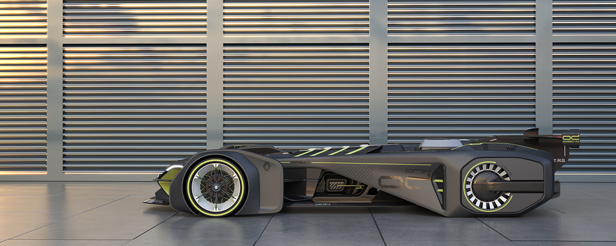 racing，Hand drawn car，Renault ZIRCON，