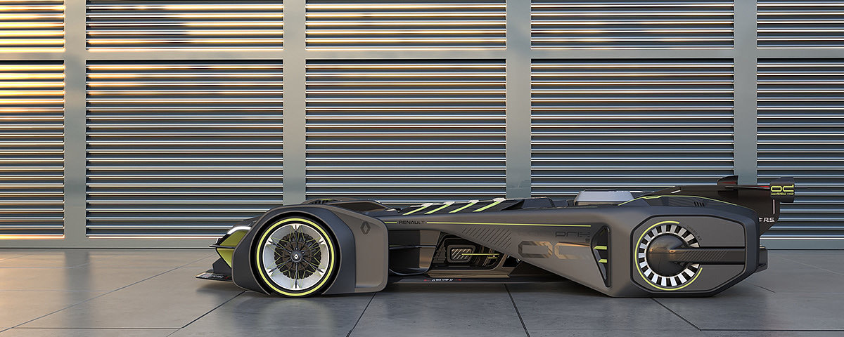 racing，Hand drawn car，Renault ZIRCON，