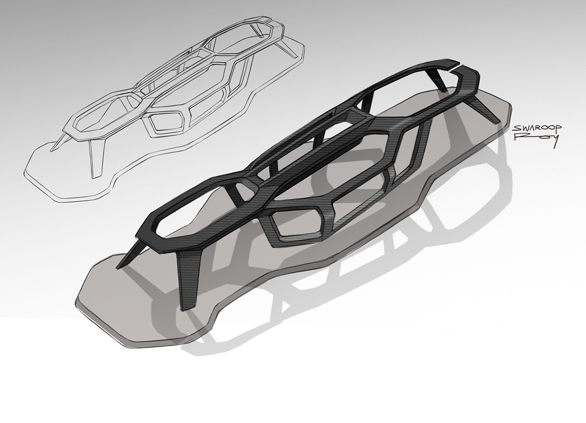 racing，Hand drawn car，Renault ZIRCON，