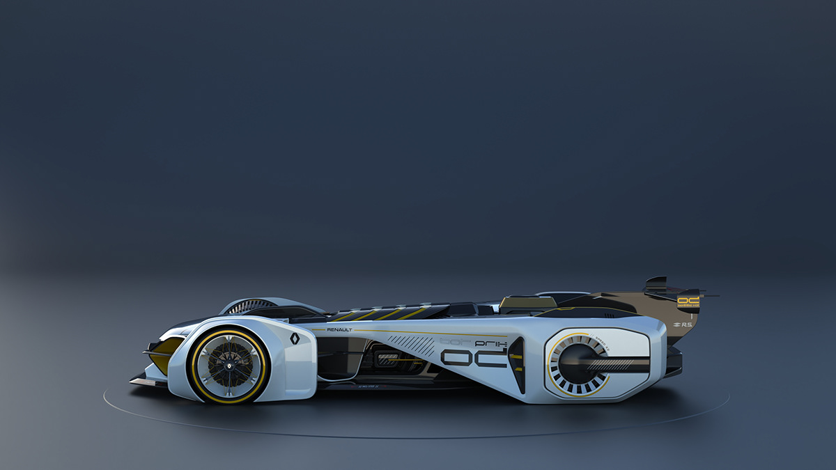 racing，Hand drawn car，Renault ZIRCON，