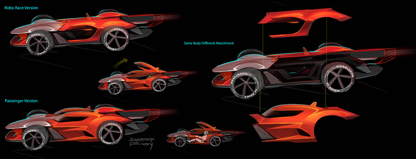 racing，Hand drawn car，Renault ZIRCON，