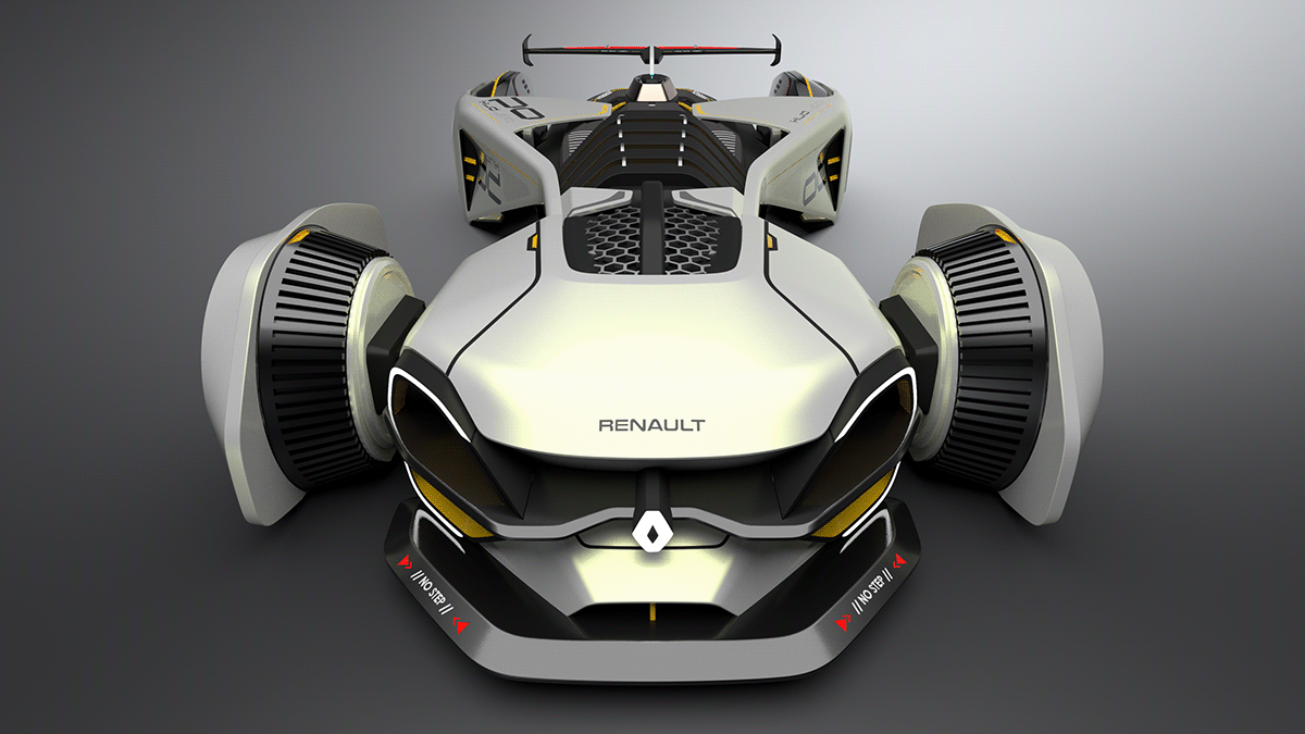 racing，Hand drawn car，Renault ZIRCON，