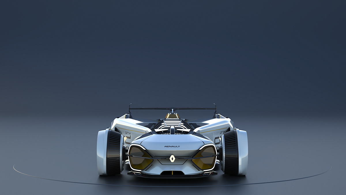 racing，Hand drawn car，Renault ZIRCON，