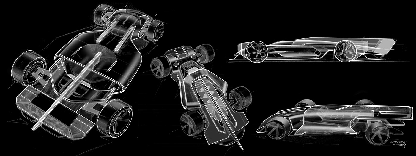 racing，Hand drawn car，Renault ZIRCON，