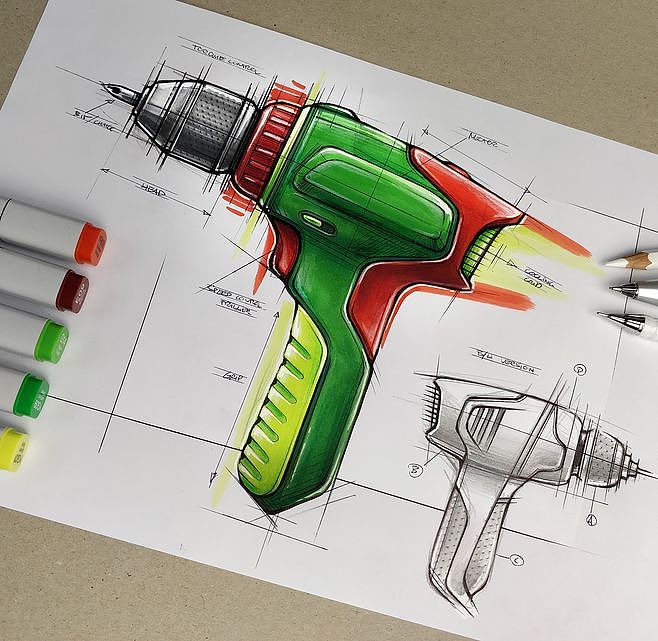 neat，Hand drawn，industrial design，