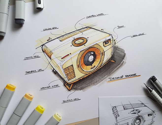 neat，Hand drawn，industrial design，