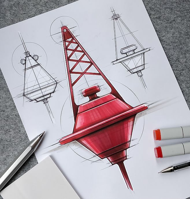 neat，Hand drawn，industrial design，
