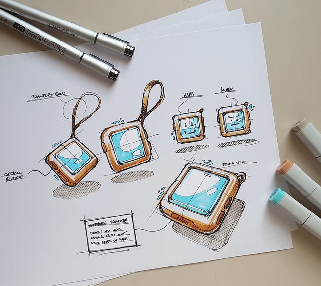 neat，Hand drawn，industrial design，