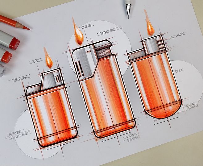 neat，Hand drawn，industrial design，