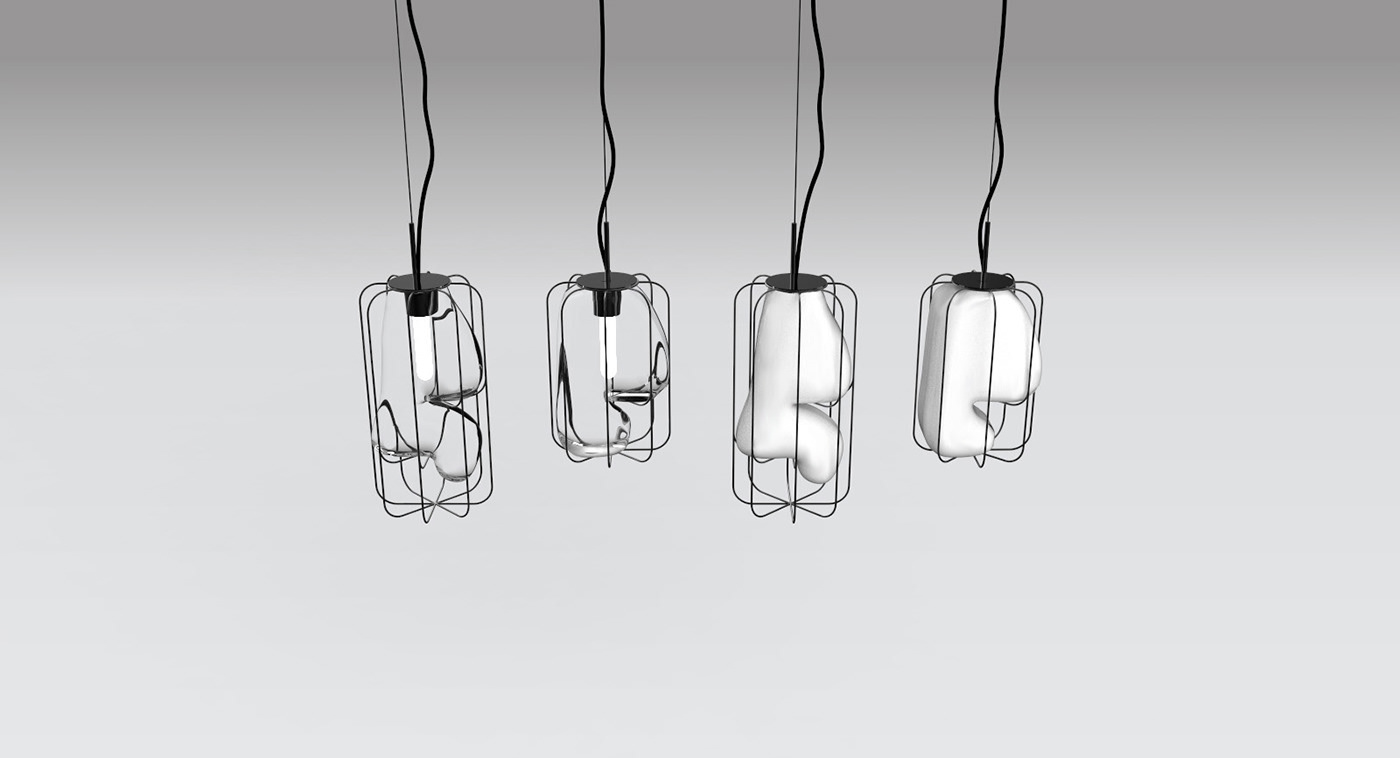 Metal，Glass lamp，Murano，